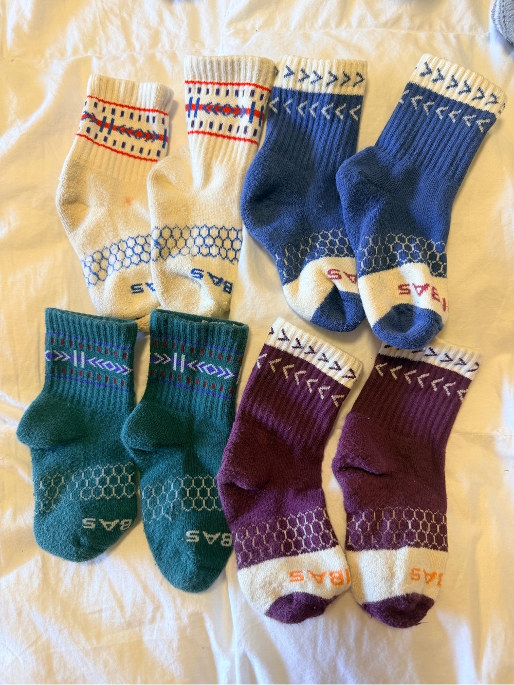 Bundle of 8 pairs of BOMBAS junior size socks lot - Picture 2 of 6